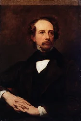 Portrett av Charles Dickens (1812-1870) 1855